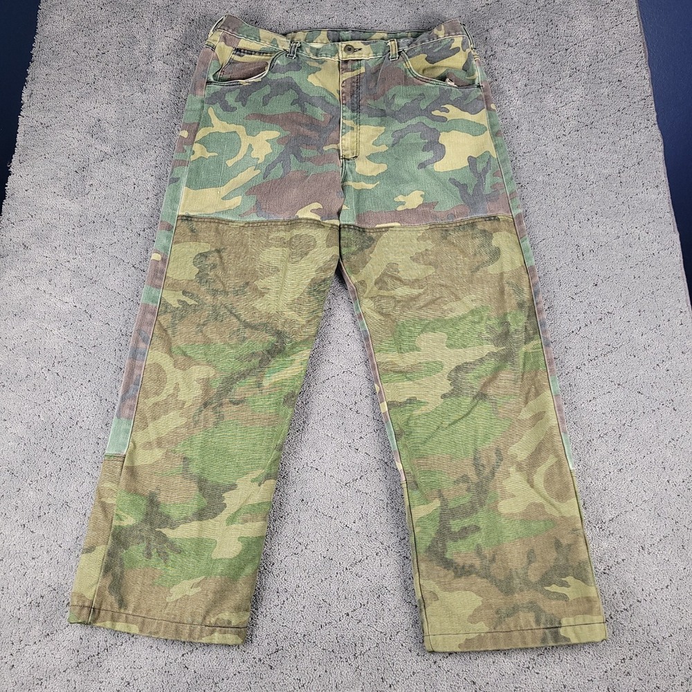 VTG Pointer Brand Pants Mens 38x30 Camo Brushguard Relaxed Straight Hunting